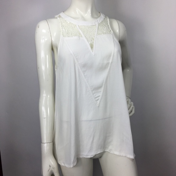 Leith Lace Yoke Tank M - Picture 8 of 8